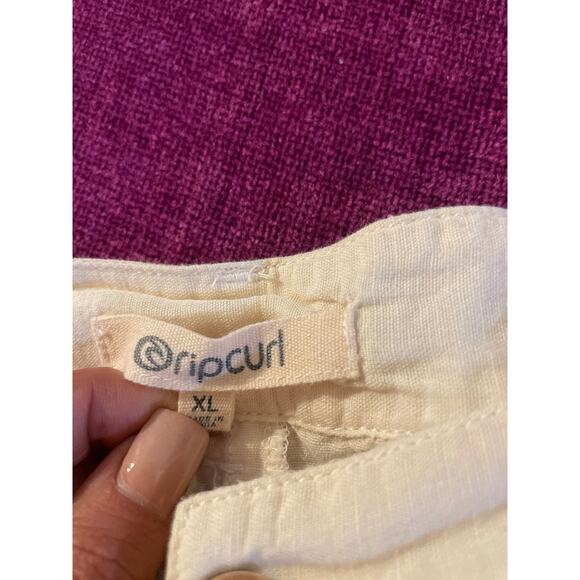 RIP CURL Walk Shorts Lightweight Linen Breezy Button XL VACATION TRAVEL BEACH - Picture 6 of 9